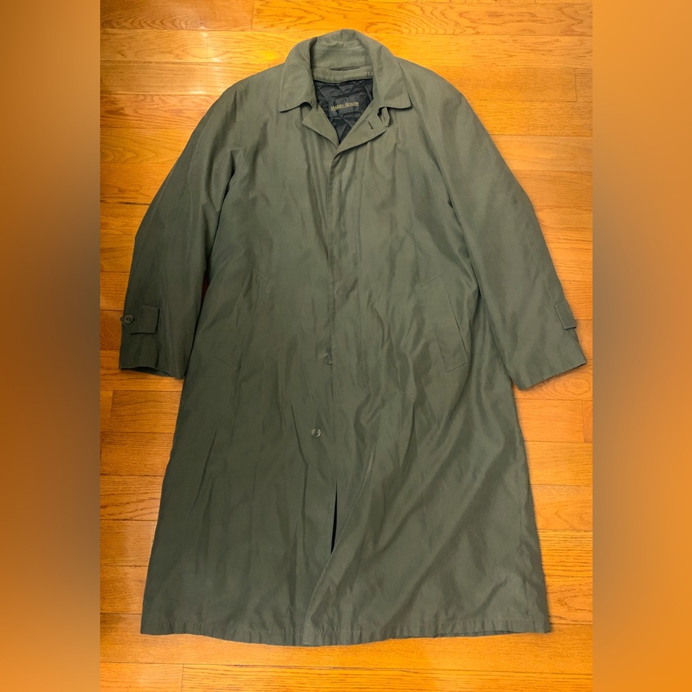 VTG Harry Rosen Bugatti Trench Coat XL